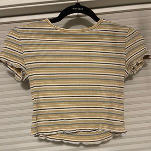 Sky and sparrow cropped shirt